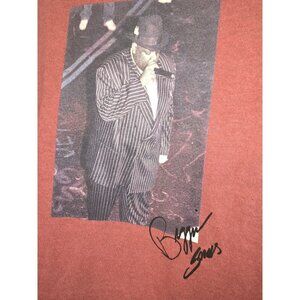 Notorious B.I.G. Shirt Adult XL Brick Red Oversized Graphic USA Biggie Signature